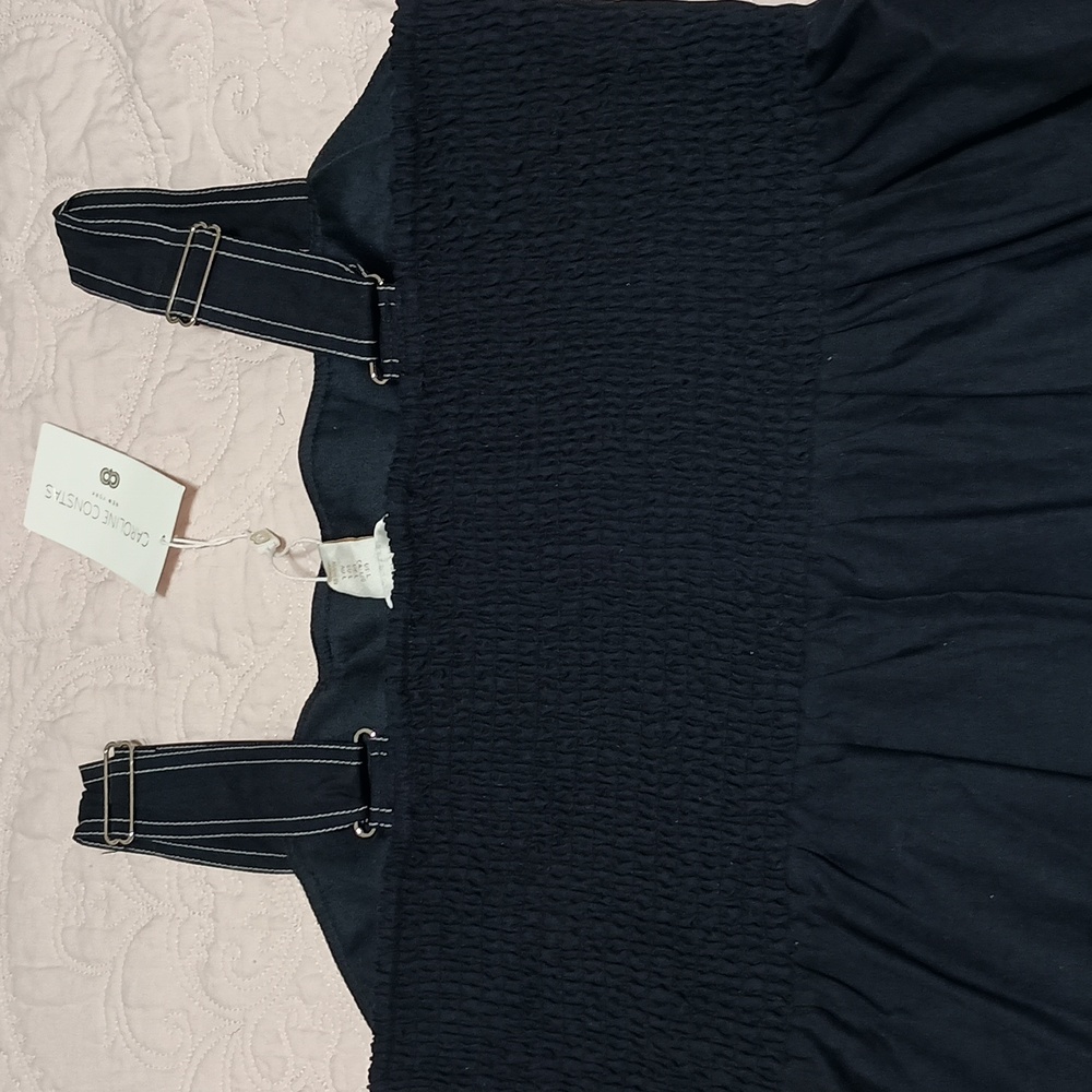 Caroline Constas Sleeveless Navy Sundress with Contrast Stitching NWT - Picture 9 of 10